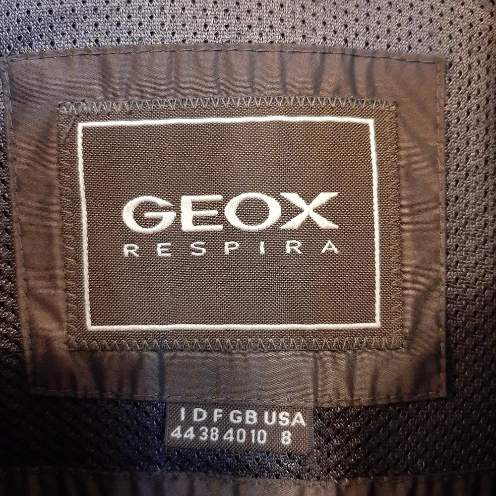 Geox Respira Women's 8 Bronze Jacket Shimmery Quilted Belted Coat Brown Italy